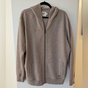UGG Men’s XL quilted tan zip up jacket